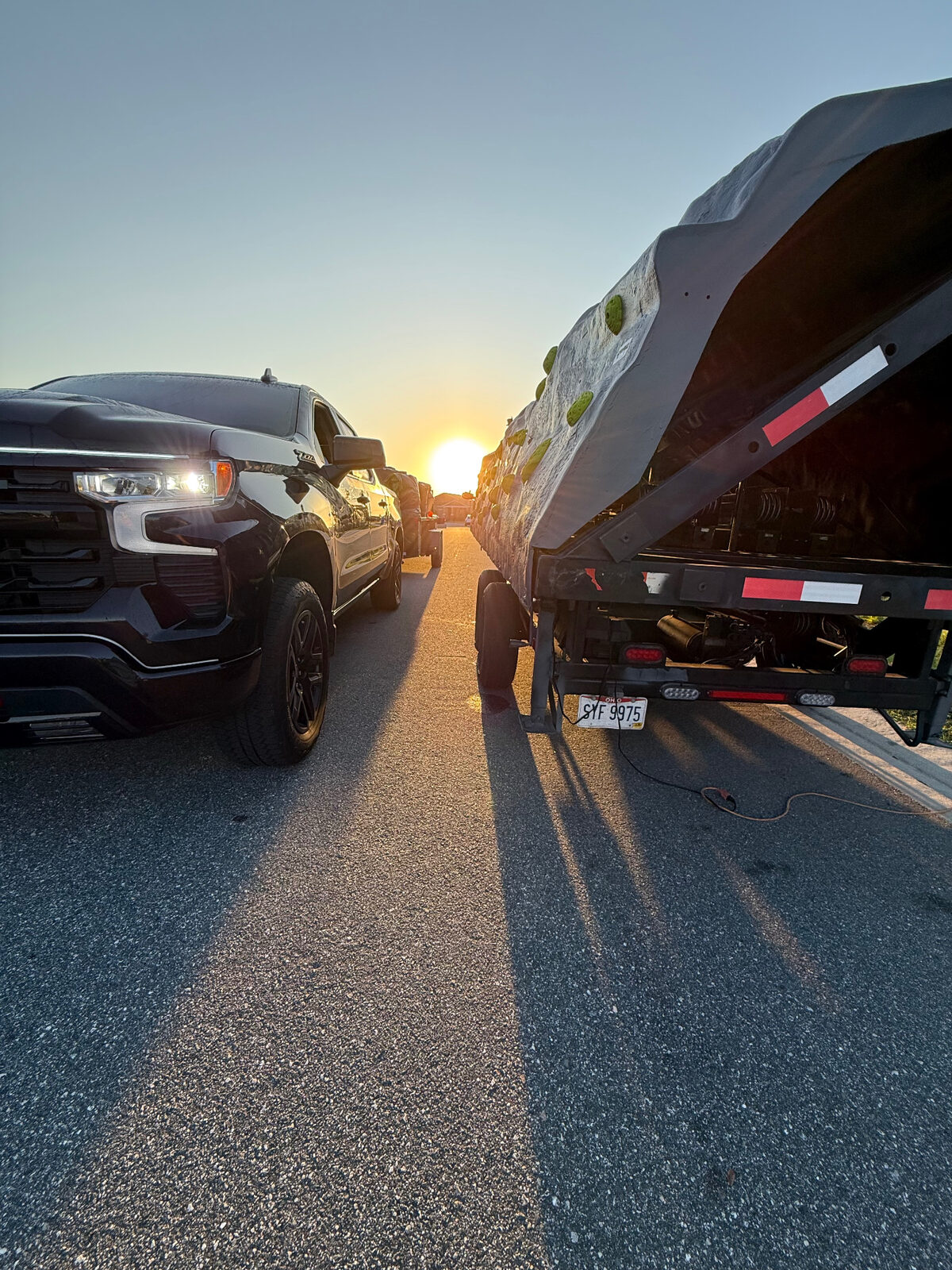 End of the day , rolling out for the next setup.